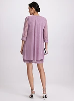 Soutache Embroidered Dress & Jacket Set