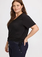 Drawstring Hem T-Shirt