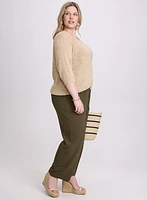 Olivia Crinkled Wide-Leg Pants