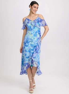 Ruffle Chiffon Dress