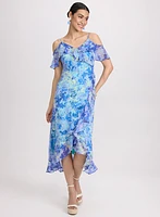 Ruffle Chiffon Dress