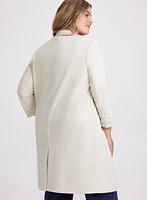 Collarless Duster Jacket