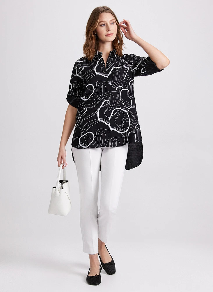 Swirl Print Blouse