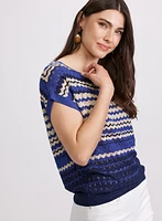 Lurex Striped Knit