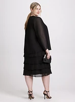 Tiered Dress & Jacket Set