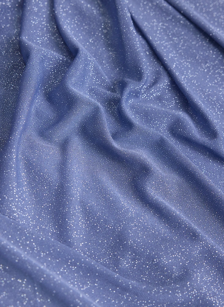 Glitter Cold Shoulder Dress