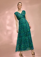 Chiffon Abstract Print Dress