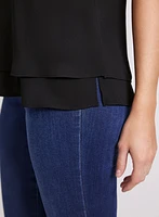 Layered Sleeveless Blouse