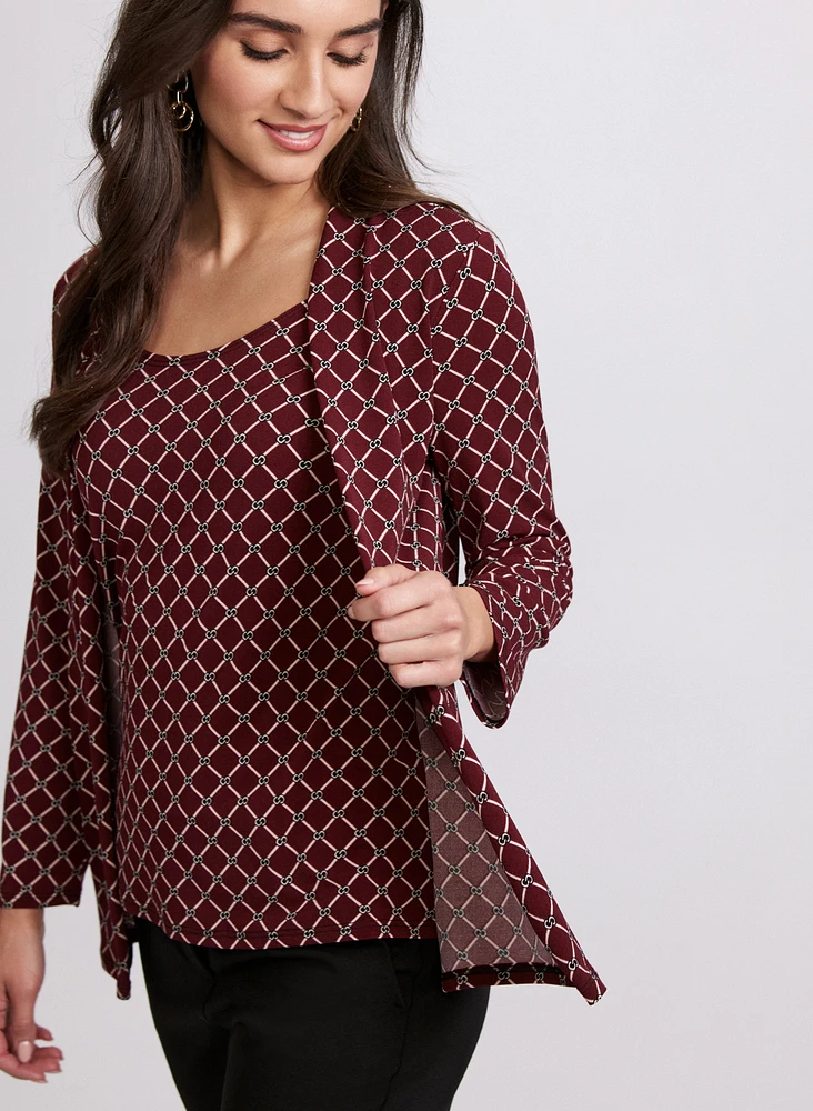 Check Layered Illusion Top