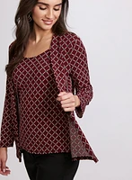 Check Layered Illusion Top