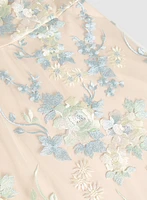 Floral Embroidered Tulle Dress
