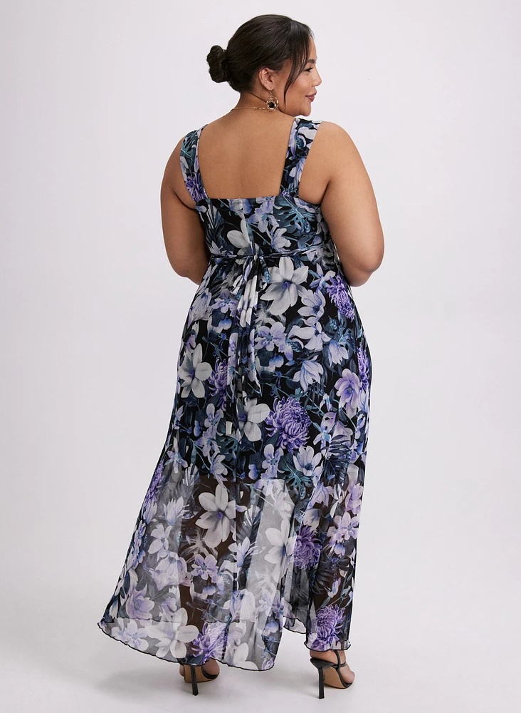 Floral Mesh Dress