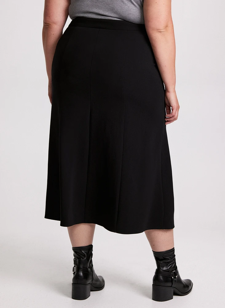 Panel Insert Midi Skirt
