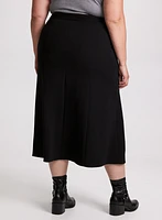 Panel Insert Midi Skirt