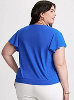 T-shirt à manches courtes évasées