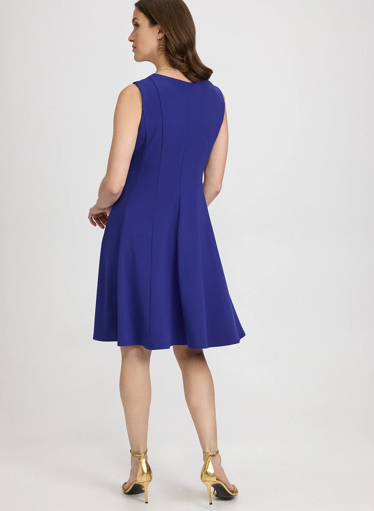 Sleeveless V-Neck Dress