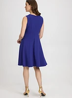 Sleeveless V-Neck Dress