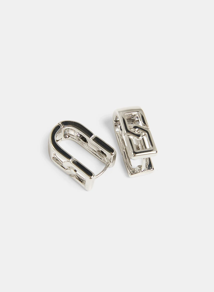 U-Shaped Hoop Earrings