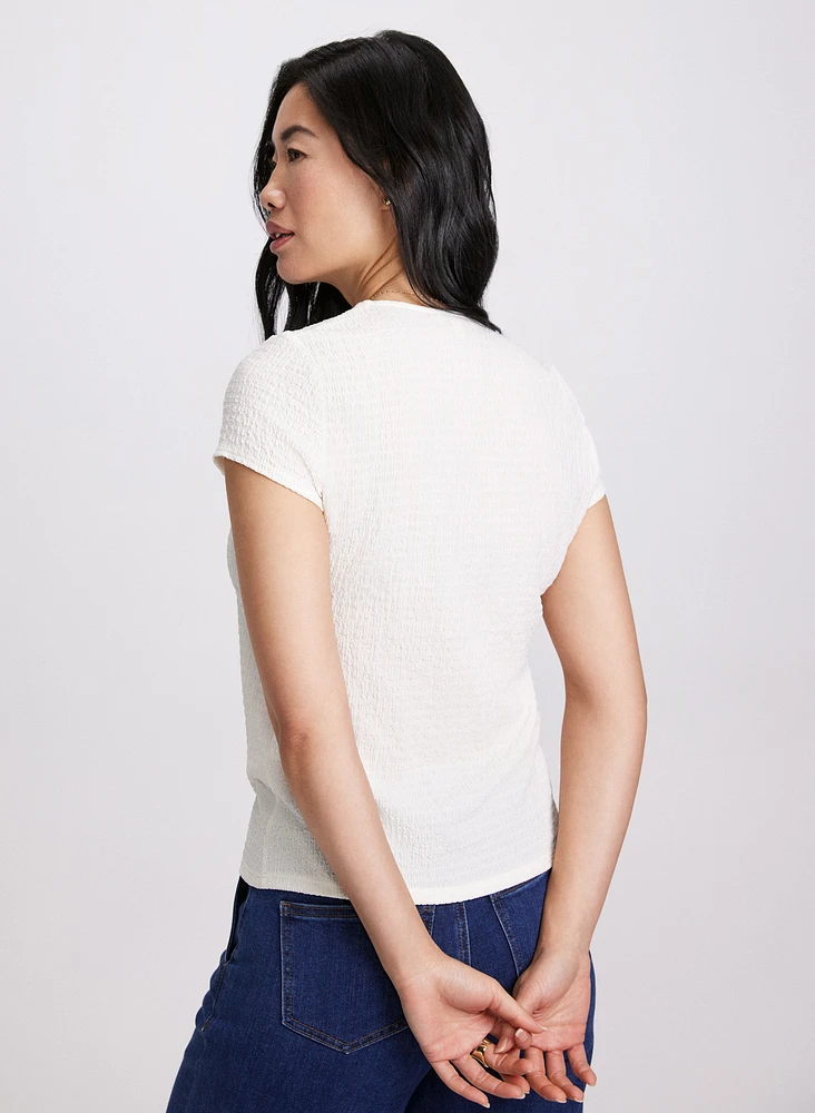 Textured Knit Top
