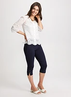 Pull-On Bengaline Capris