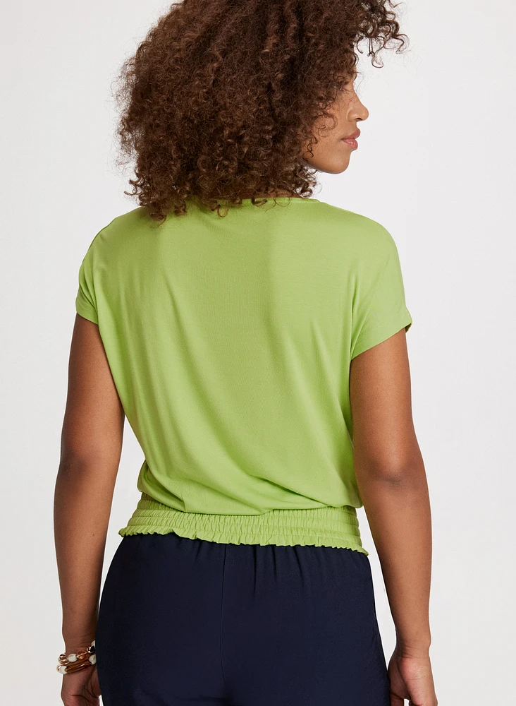 Smocked Waist T-Shirt