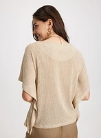 Flared Sleeve Knit Top