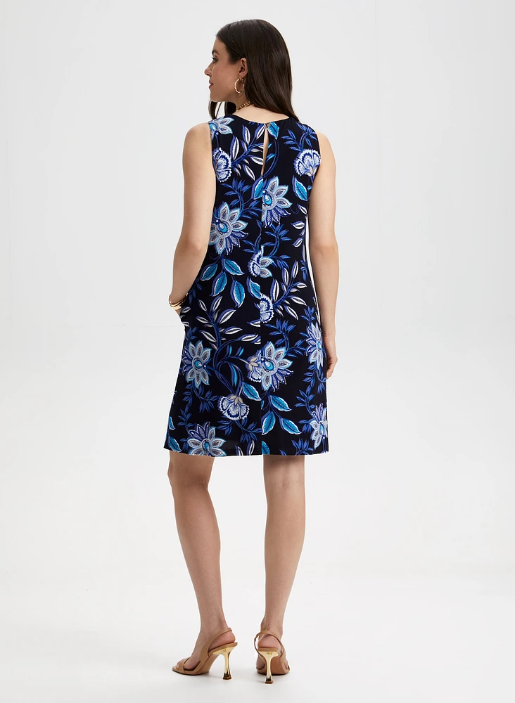 Robe sans manches à motif cachemire