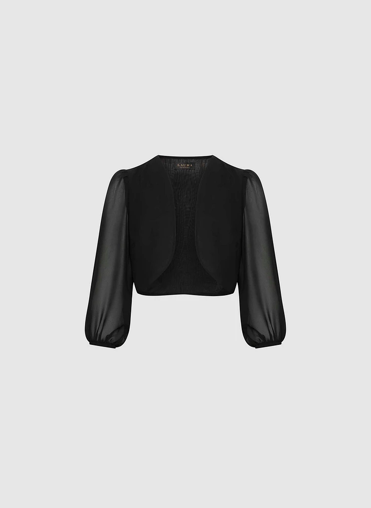 Sheer Chiffon Bolero