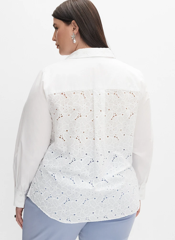 Melanie Lyne - Embroidered Back Blouse