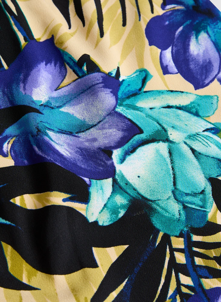 Tropical Print Dress