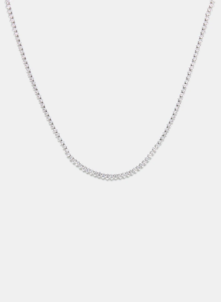 Cubic Zirconia Crystal Necklace