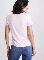 Rhinestone Detail T-Shirt
