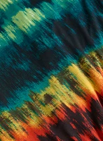 Abstract Print Maxi Dress