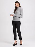 Ribbed Knit Sequined Sweater