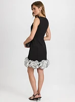 Organza Floral Hem Dress