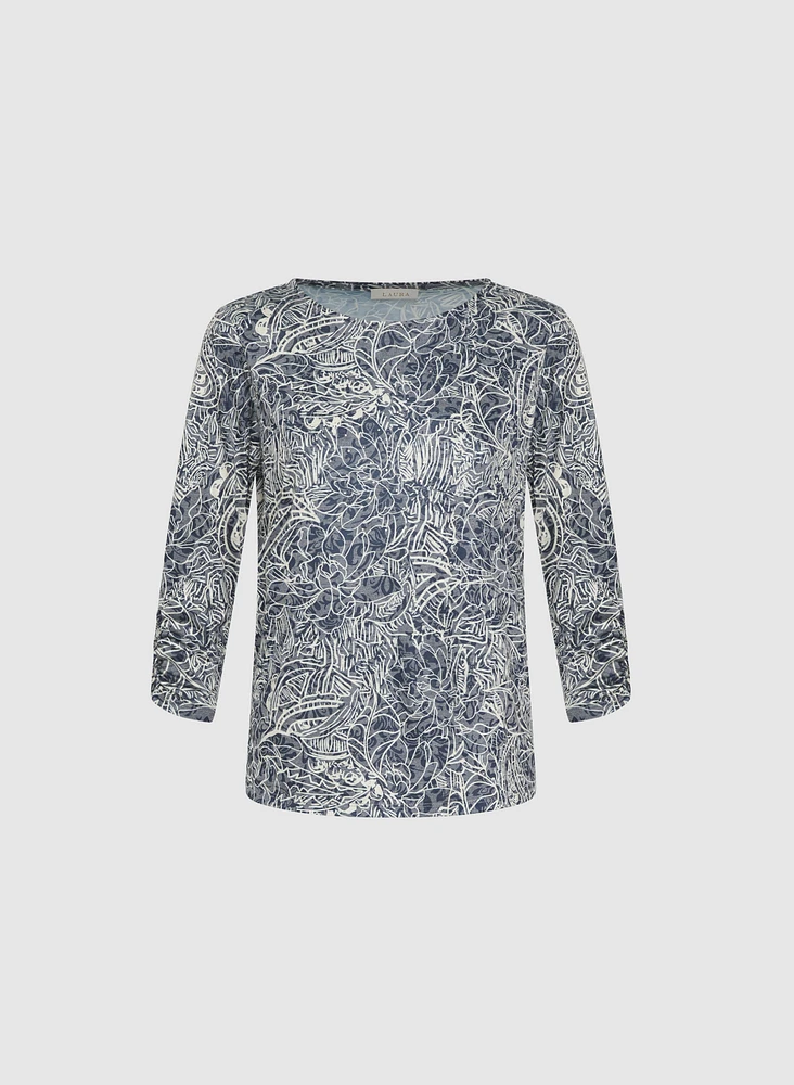 T-shirt à motif paisley