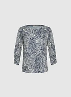 T-shirt à motif paisley