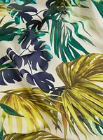 Tropical Open-Front Blouse