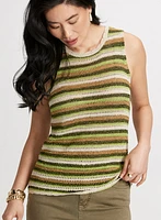 Crochet Striped Tank Top