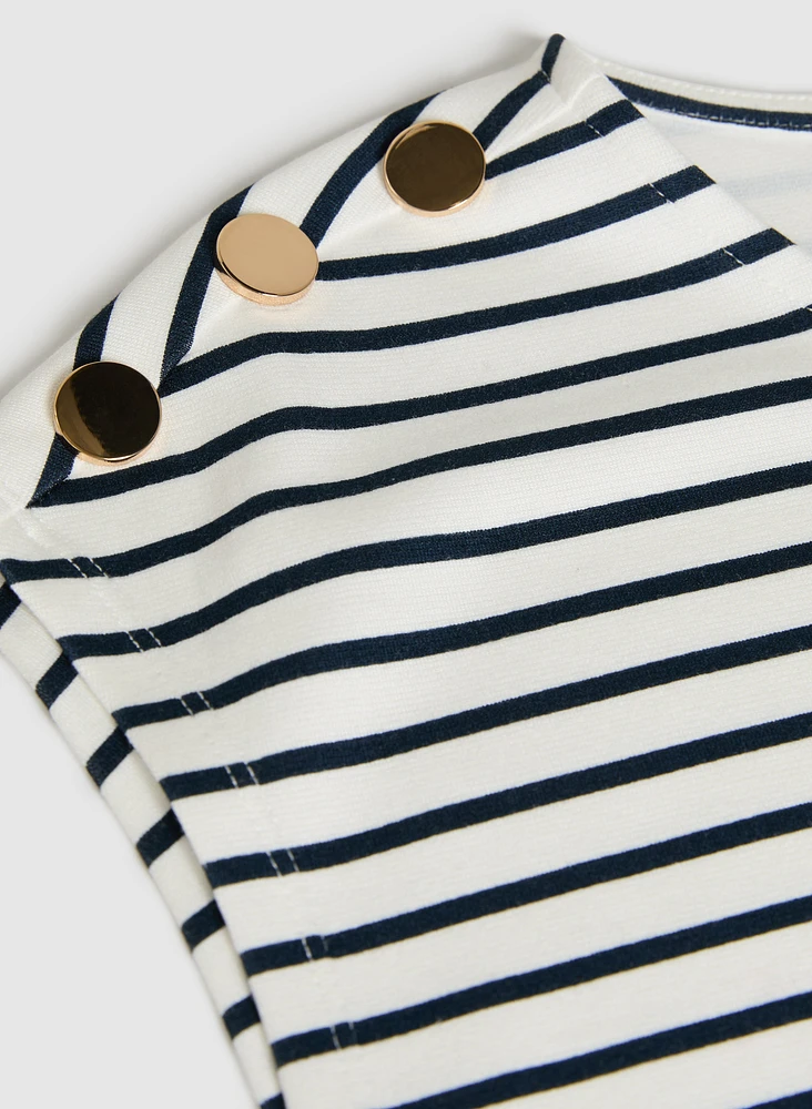 Stripe Print Top
