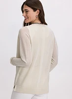 Metallic Thread Cardigan