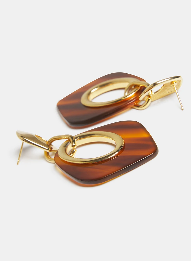 Geometric Resin Earrings