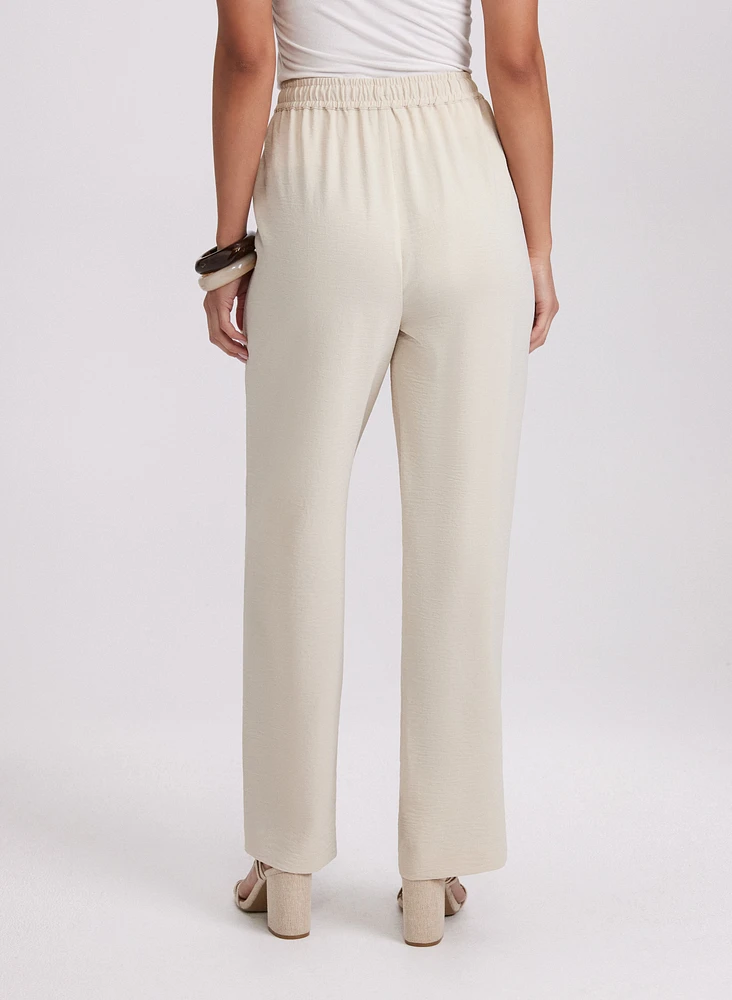 Olivia Crinkled Wide-Leg Pants