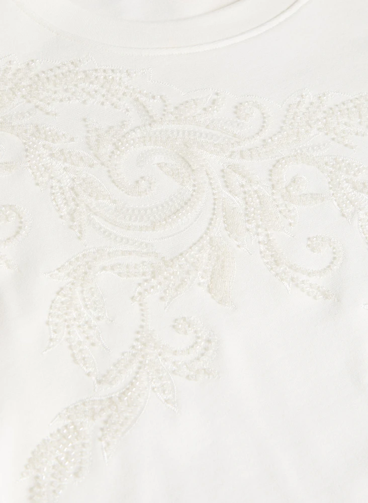 Paisley Appliqué Top