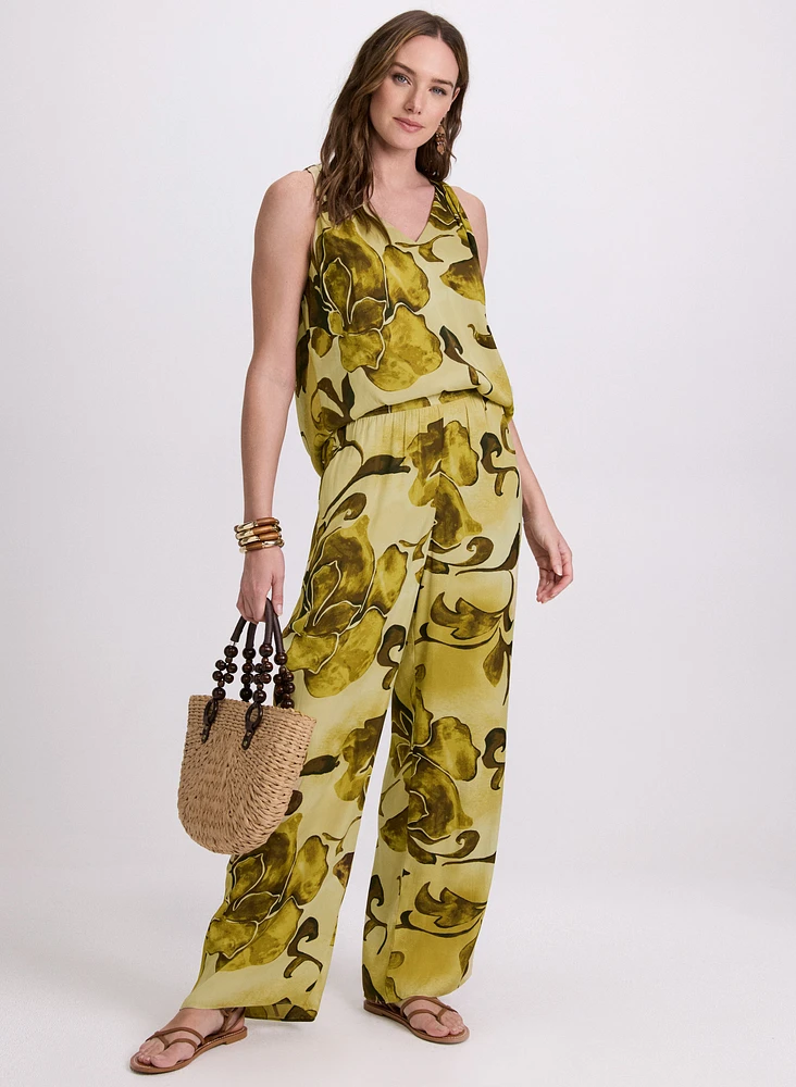 Floral Sleeveless Blouse
