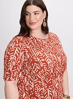 Abstract Print Dress