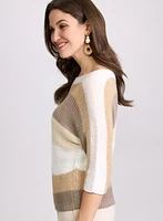 Striped Knit Pullover