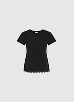 Crochet Trim T-Shirt