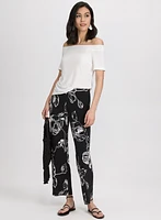 Floral Wide-Leg Pants