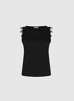 Crochet Appliqué Tank Top